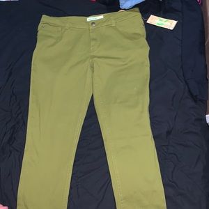 Olive green jeans